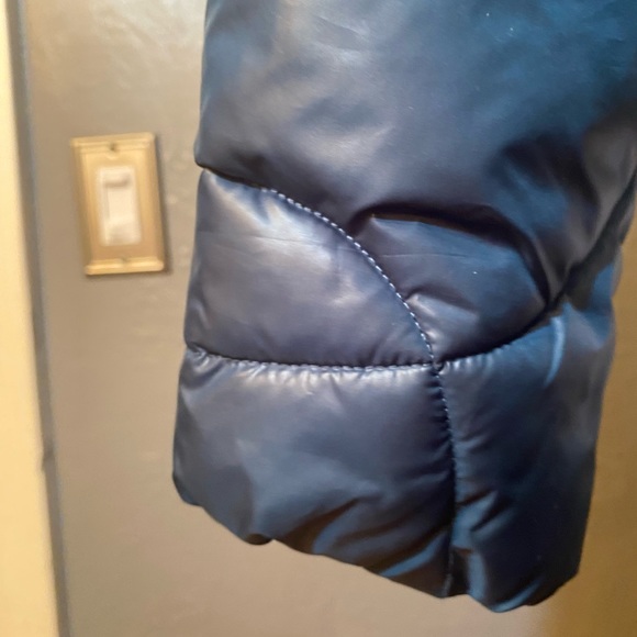 Dark Teal blue GUESS Down alternative Puffy Coat - Picture 6 of 16